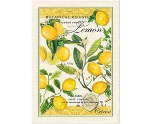 Ein Küchentuch Lemon Basil aus Baumwolle von Michel Design Works.