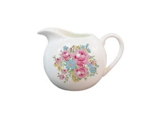 Ein Milchkännchen Marie Fine Bone China Porzellan 9 cm Durchmesser Punkten von Isabelle Rose