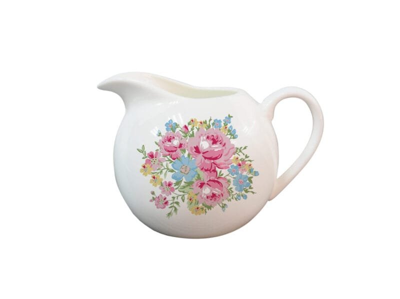 Ein Milchkännchen Marie Fine Bone China Porzellan 9 cm Durchmesser Punkten von Isabelle Rose