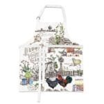 Eine Küchenschürze Country Life von Michel Design Works 70x80cm.