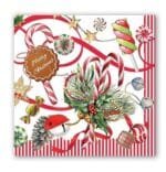 Ein Paket Servietten im 20 Stück Inhalt 33x33 cm Peppermint von Michel Design Works.