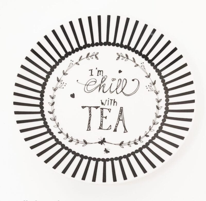 Ein Snackteller Tea von Dutch Rose Amsterdam 12cm.