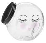 Eine Aufbewahrungsdose aus Glas Closed Eyes klein von Miss Etoile.