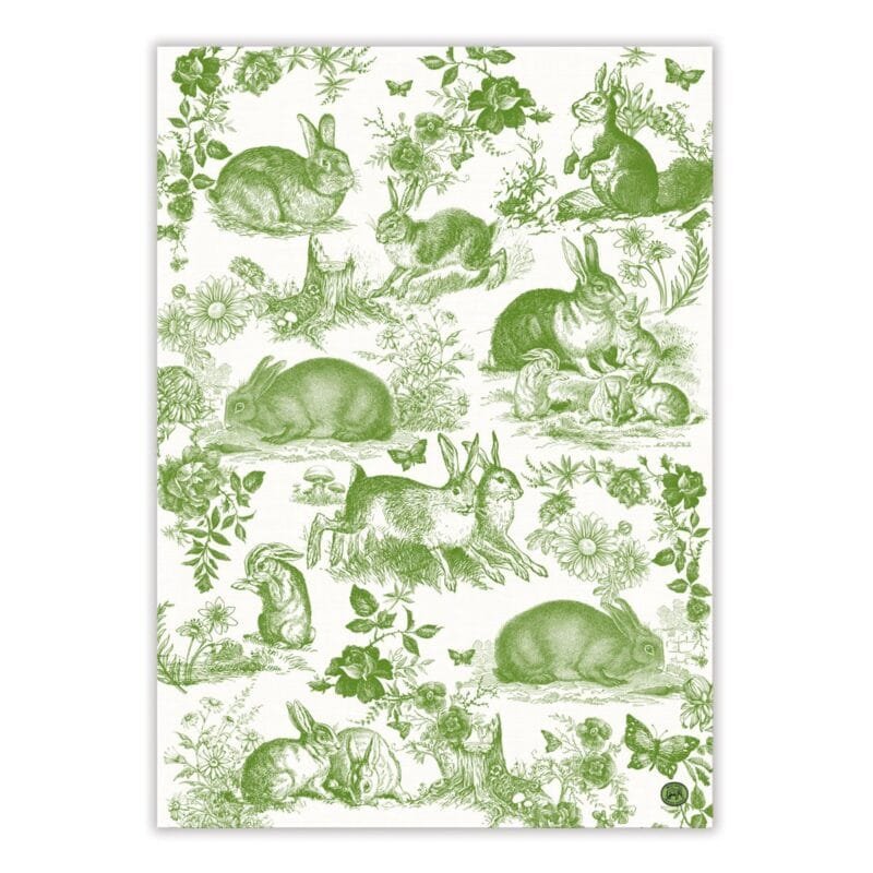 Ein Geschirrtuch Bunny Toile 51x71cm von Michel Design Works.