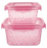 Miss Etoile 2er Set Vorratsdosen Rosa Brotdose Brotbox Vorrats-Dose Aufbewahrungsdose Aufbewahrungsbox Aufbewahrungs-Dose Brot-Dose Brot-Box Aufbewahrungs-Box