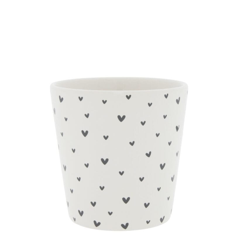 Ein Kaffeebecher kleine Herzen von Bastion Collections aus Keramik.