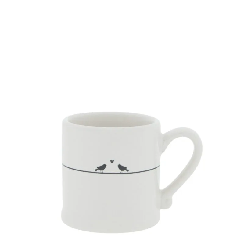 Eine Espressotasse Lovebirds von Bastion Collections aus Keramik.