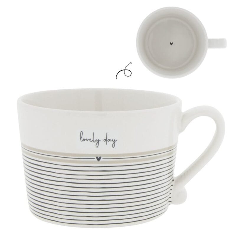 Eine Kaffeetasse Lovely Day von Bastion Collections aus Keramik.