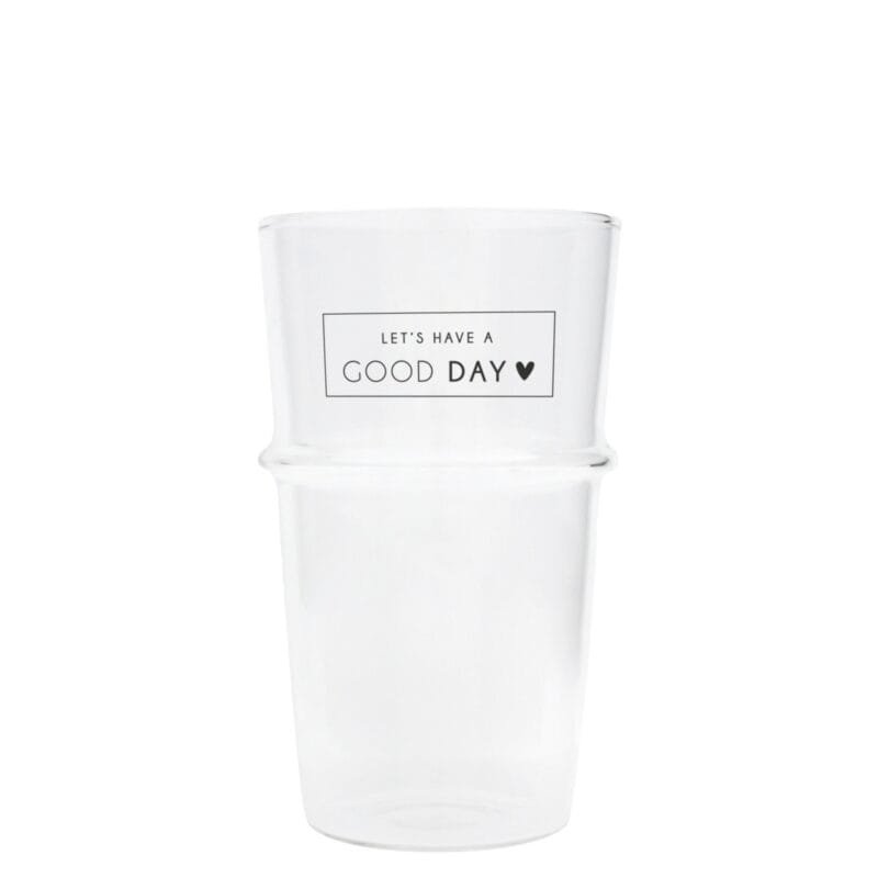 Ein Latte Machiato Glas Good Day von Bastion Collections.