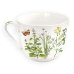 Eine Kaffeetasse Kräuter 450ml von Grätz aus Porzellan.