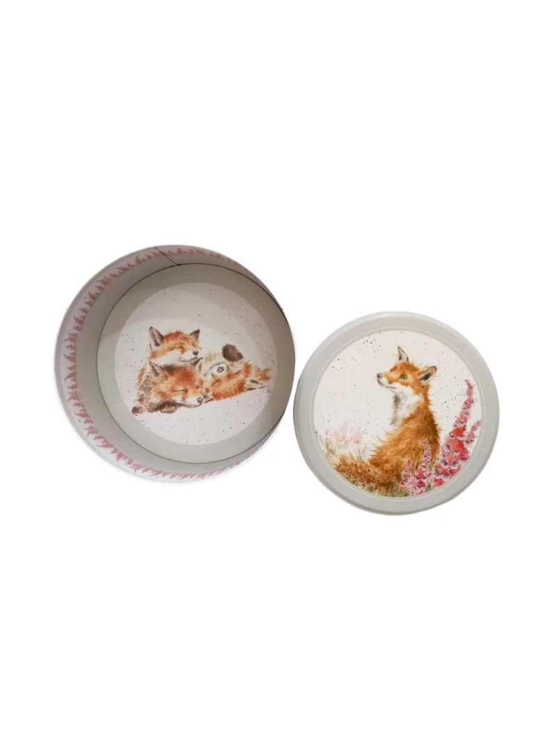 Eine Kuchen Dose Fuchs von Wrendale.