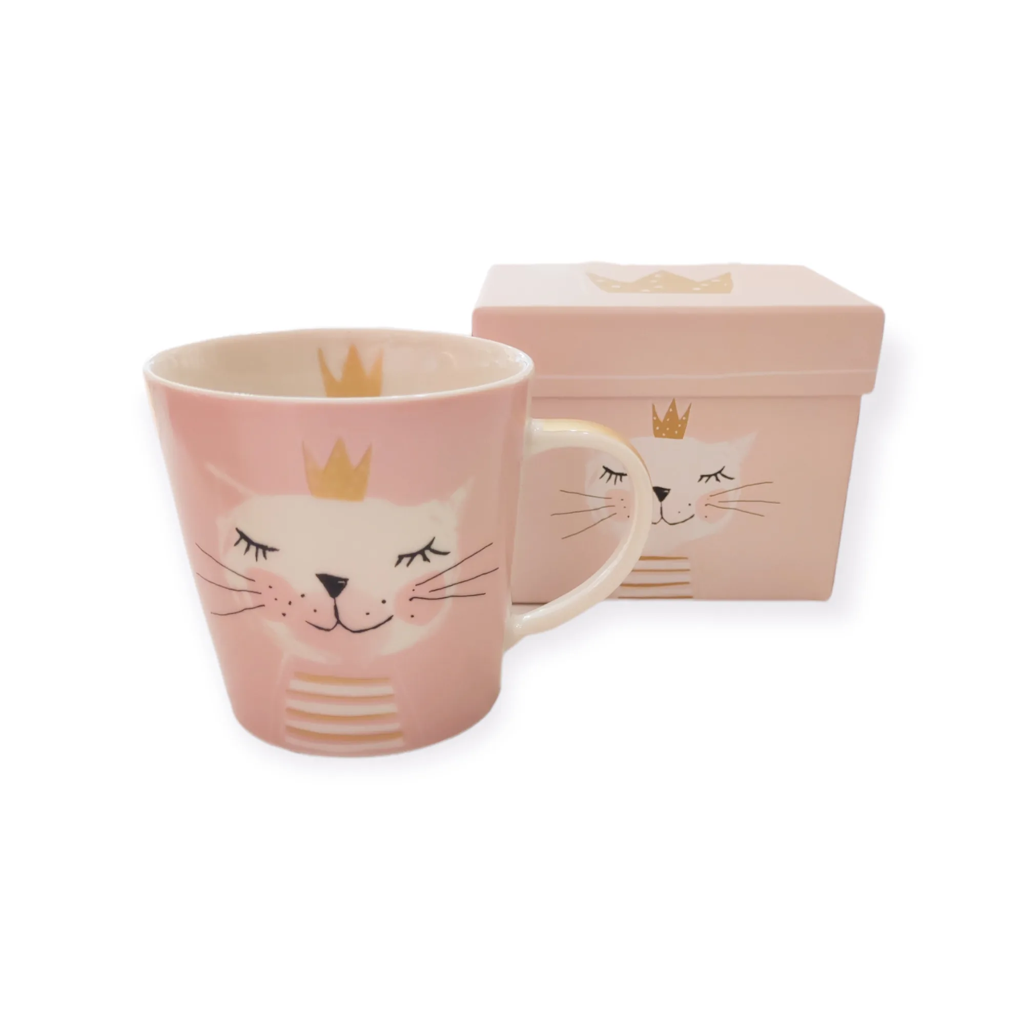 Eine Kaffeetasse Happy Birthday Princess aus Bone China Porzellan von PPD 350ml.