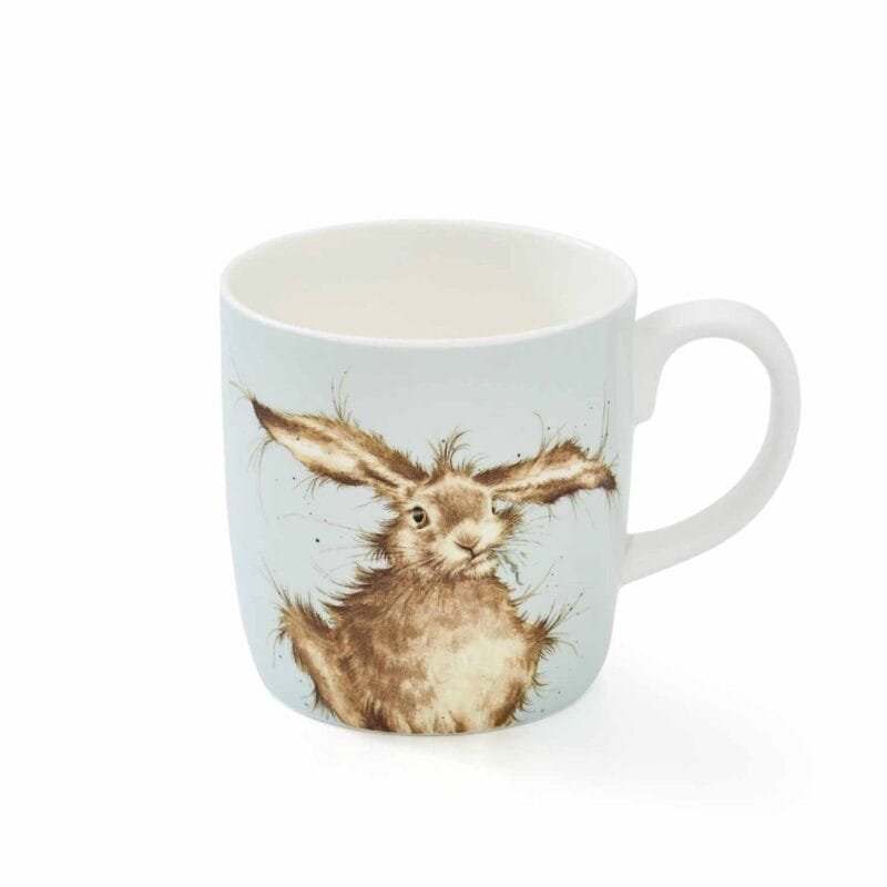 Eine Kaffeetasse Hase von Wrendale aus Porzellan 390ml.