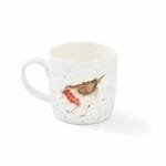Eine Kaffeetasse Vogel Garden Friend von Wrendale aus Porzellan 300ml.