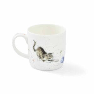 Eine Kaffeetasse Cat and Mouse von Wrendale aus Porzellan 300ml.