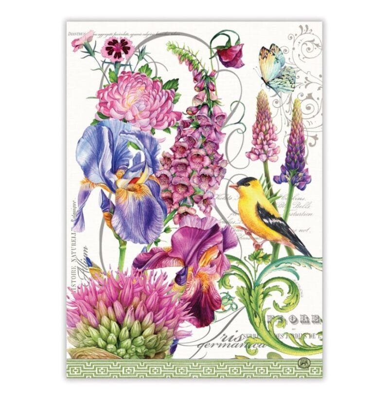 Ein Küchentuch Deborahs Garten von Michel Design Works 51x71cm.