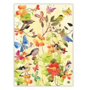 Ein Küchentuch Birds and Butterfly von Michel Design Works 51x71cm.