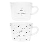 Ein 2er Set Tee Gläser Herzen & Its Tea von Bastion Collections.