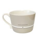 Eine Kaffeetasse Titan Happiness is Homemade von Bastion Collections aus Keramik 300ml.