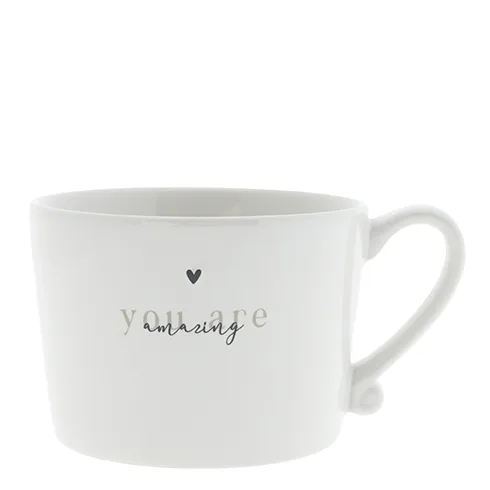 Eine Kaffeetasse You Are Amazing von Bastion Collections aus Keramik 300ml.