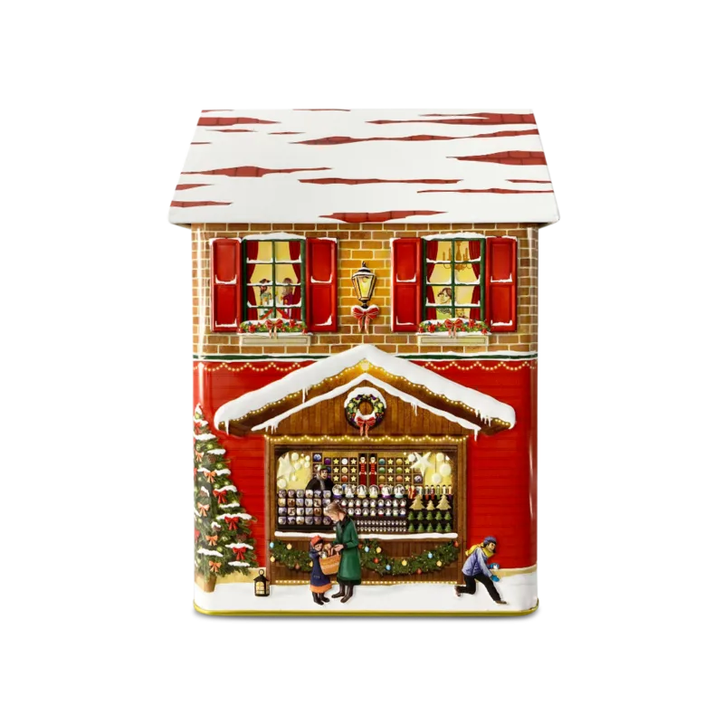 Eine Plätzchendose Stadthaus Winter Cookie von Style Box.