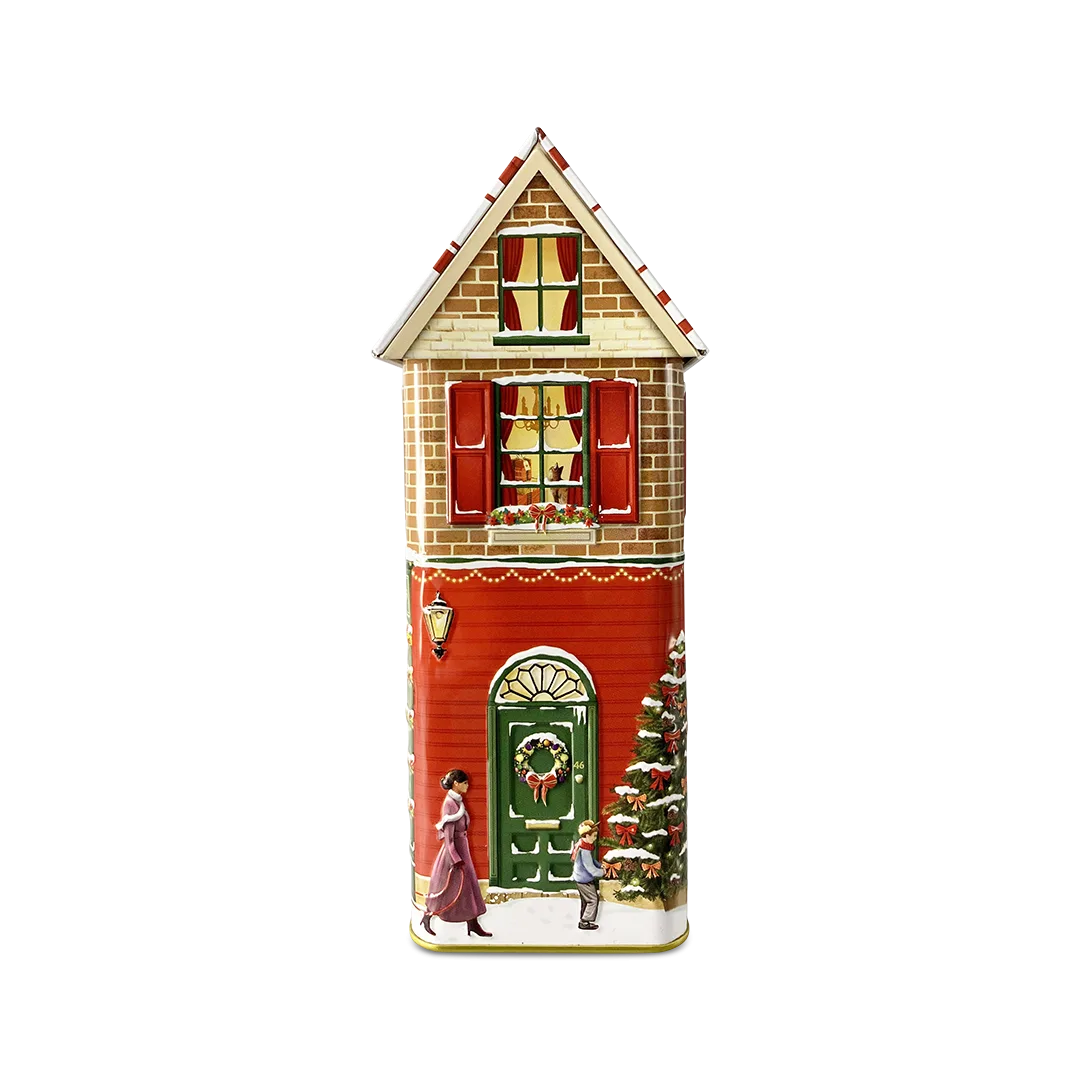Eine Plätzchendose Stadthaus Winter Cookie von Style Box.