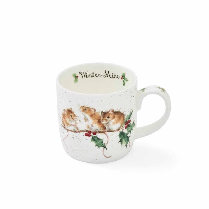 Eine Kaffeetasse Winter Maus von Wrendale aus Porzellan 300ml.