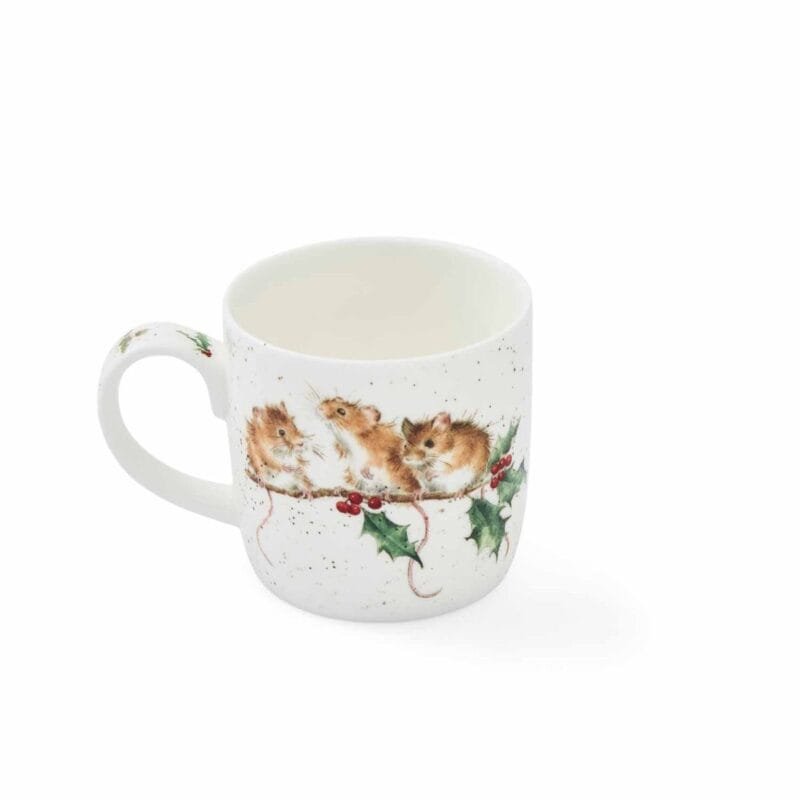Eine Kaffeetasse Winter Maus von Wrendale aus Porzellan 300ml.