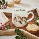 Eine Kaffeetasse Winter Maus von Wrendale aus Porzellan 300ml.