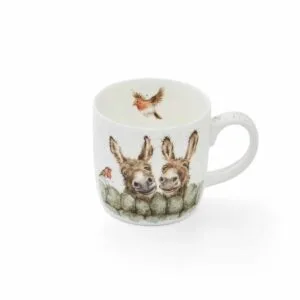 Eine Kaffeetasse Hee Haw von Wrendale aus Porzellan 300ml.