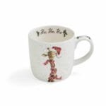 Eine Kaffeetasse Ho Ho Ho von Wrendale aus Porzellan 300ml.