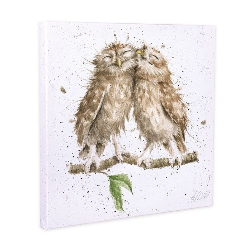 Wrendale Bild 20x20cm Eule Birds of a feather