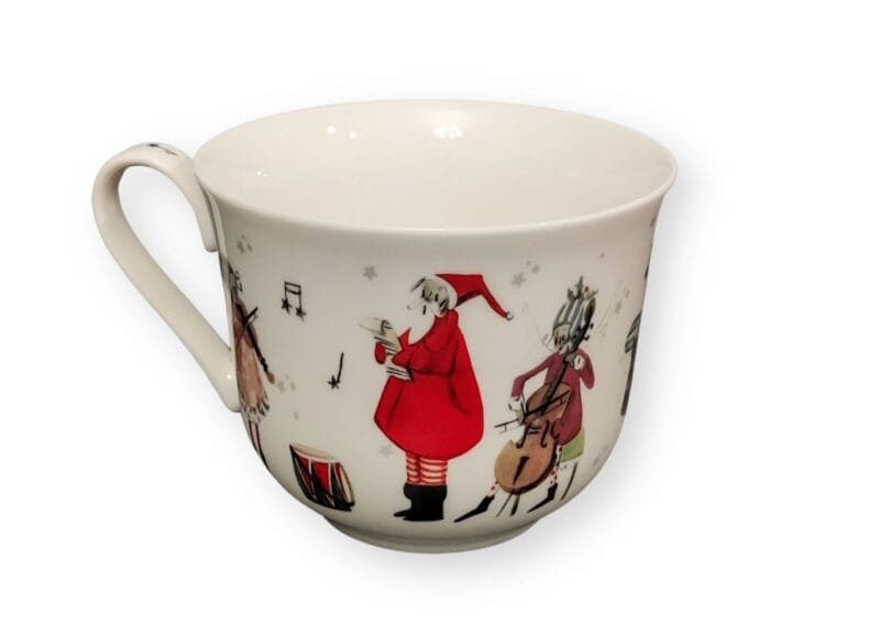 Eine Kaffeetasse Musikanten 450ml von Grätz aus Porzellan.