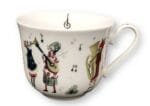 Eine Kaffeetasse Musikanten 450ml von Grätz aus Porzellan.