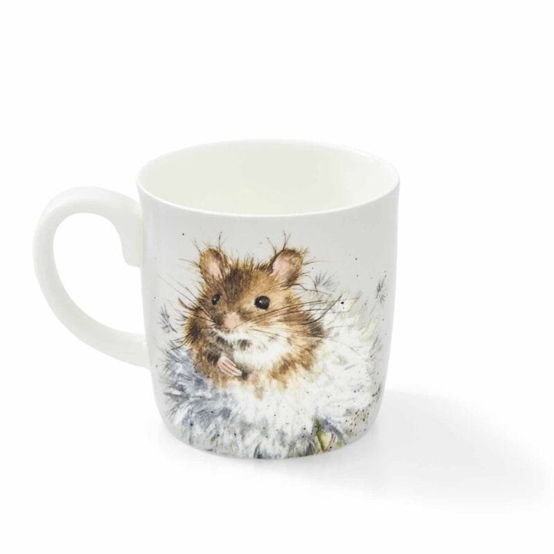 Eine Kaffeetasse Maus Dandelion von Wrendale aus Porzellan 390ml.