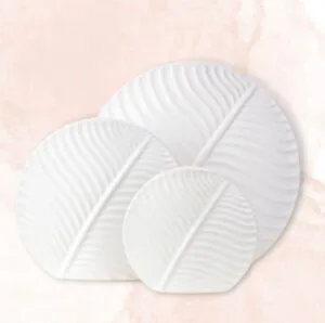 by Vivi Vase Leaf weiß