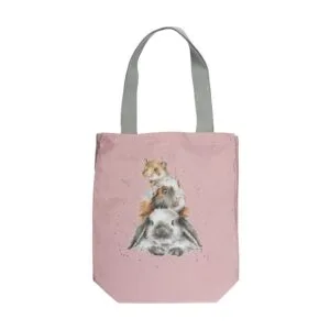 Eine Tragetasche bzw Tote Bag Piggy in the Middle von Wrendale 33x40cm.