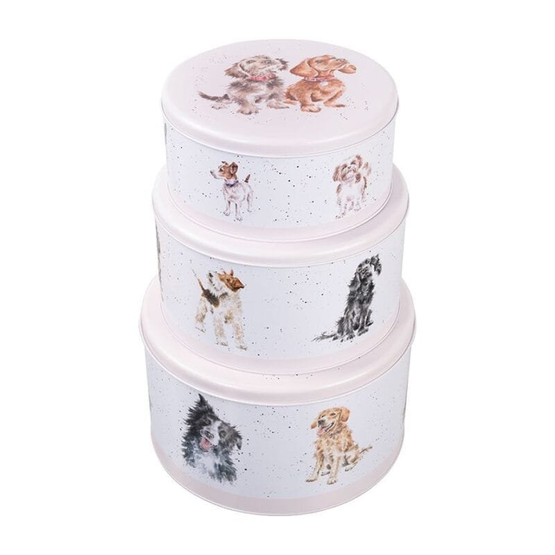 Ein 3er Set Kuchendosen Nest Dogs von Wrendale.