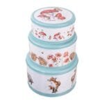 Ein 3er Set Kuchendosen Nest Country von Wrendale.