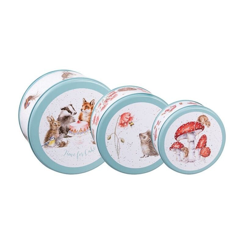 Ein 3er Set Kuchendosen Nest Country von Wrendale.