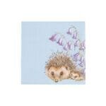 Ein 20er Pack Cocktail-Servietten Love and Hedgehugs von Wrendale 25x25cm.