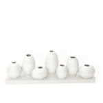 Eine Mini Vase Dea Weiß von Spang aus Keramik 30x6x10cm.