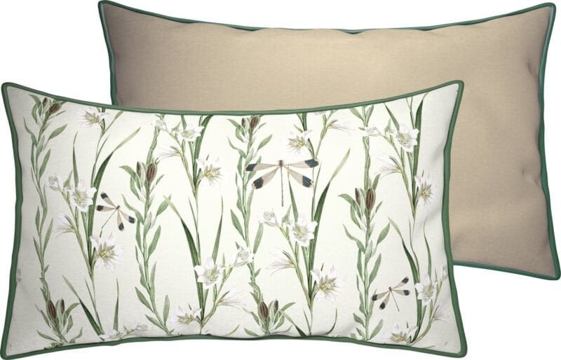 IHR Kissen mit Fuellung 30x50 cm Exotic Flora cream