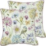 IHR Kissen mit Fuellung 40x40 cm Freya green