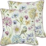 IHR Kissen mit Fuellung 40x40 cm Freya green