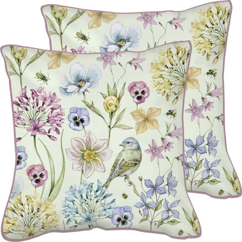 IHR Kissen mit Fuellung 40x40 cm Freya green