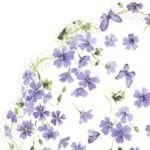 IHR Servietten Set rund 3lagig 12 Stck Purple Spring