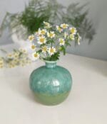 Mini Vase Sphere 2 multiblue Steingut 9.5x9 cm blau-türkis Miljögarden