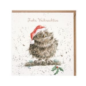 Weihnachtskarte Christmas Owl