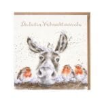 Weihnachtskarte The Christmas Donkey